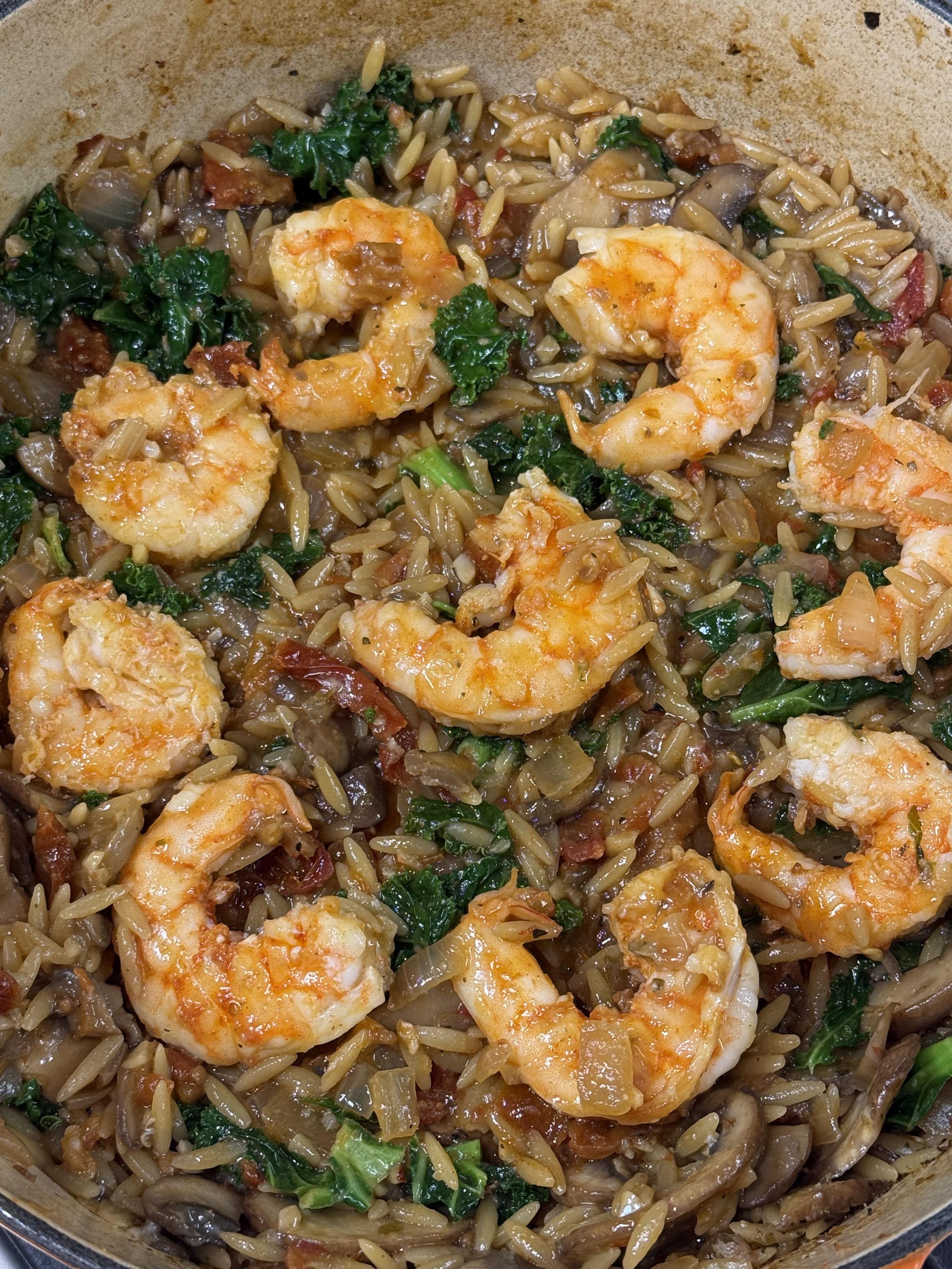shrimp orzo