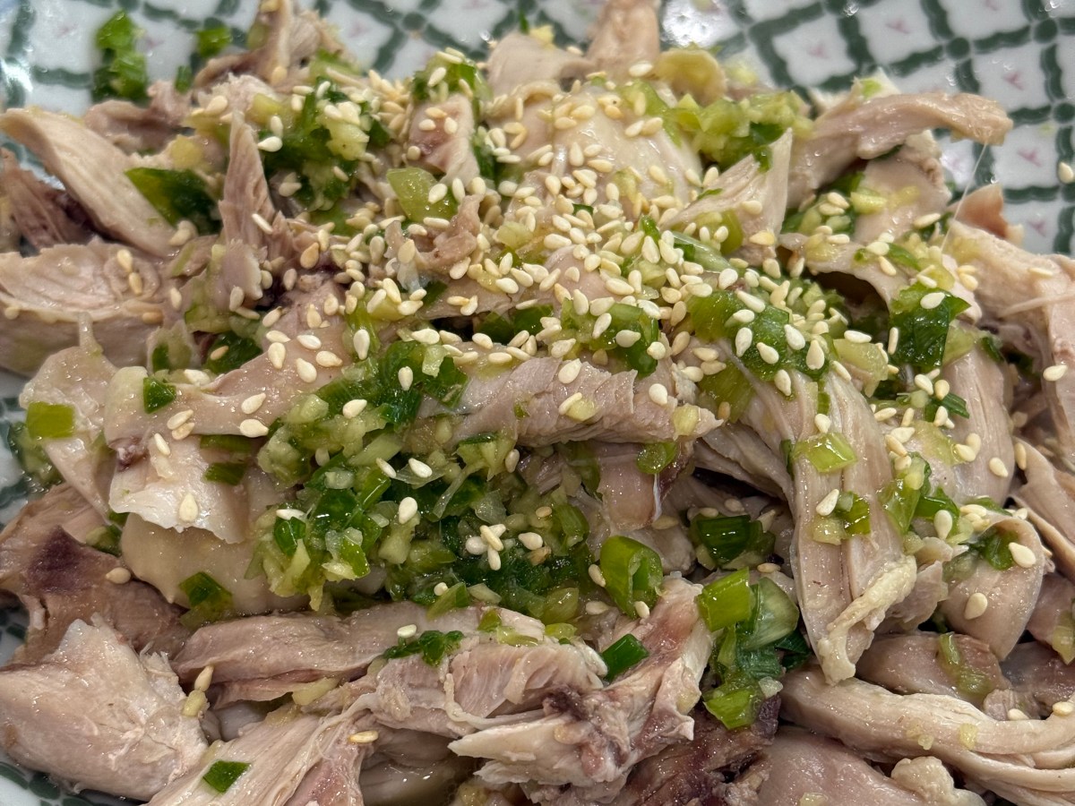 ginger-scallion poached chicken