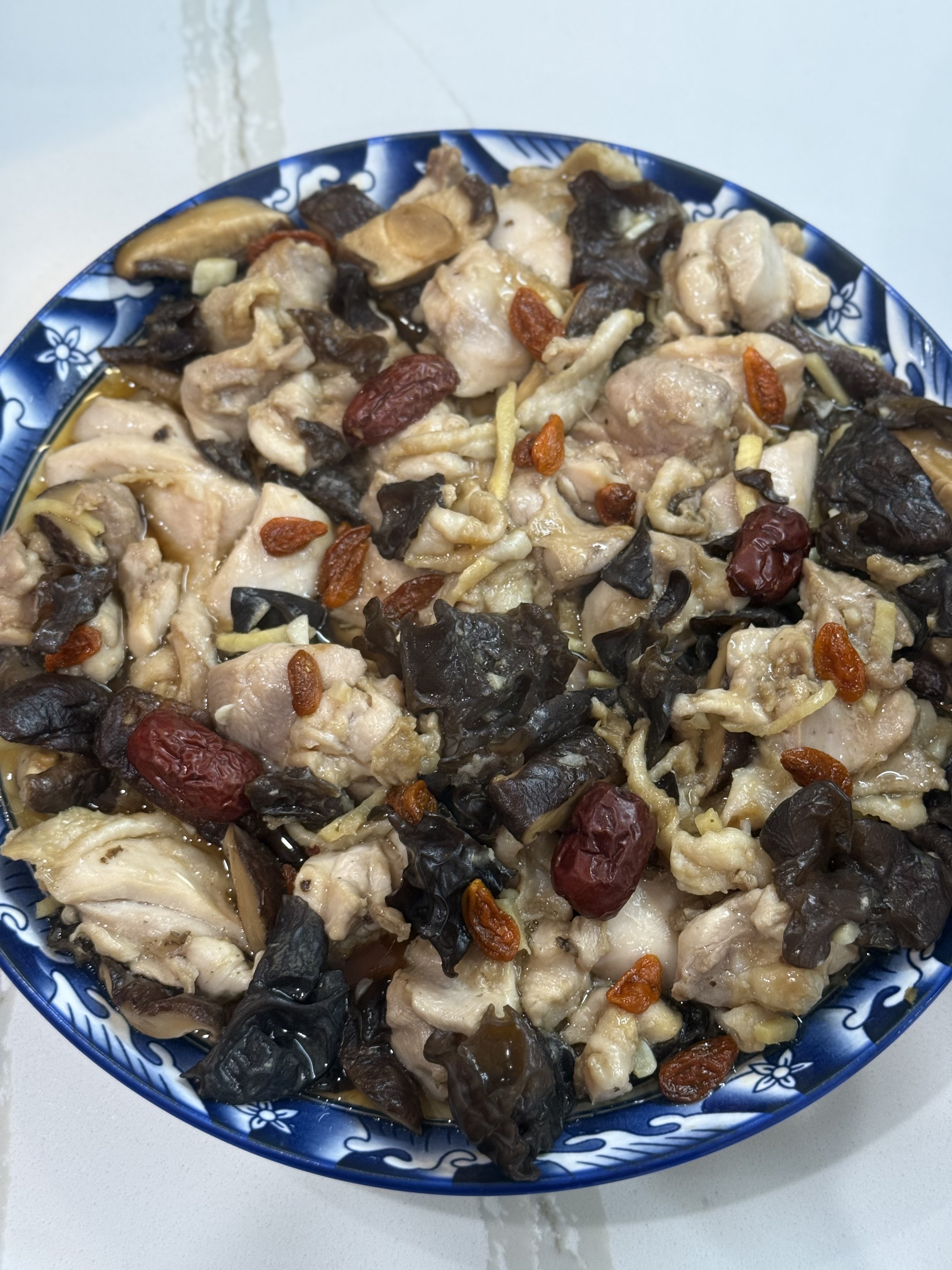 steamed herbal chicken