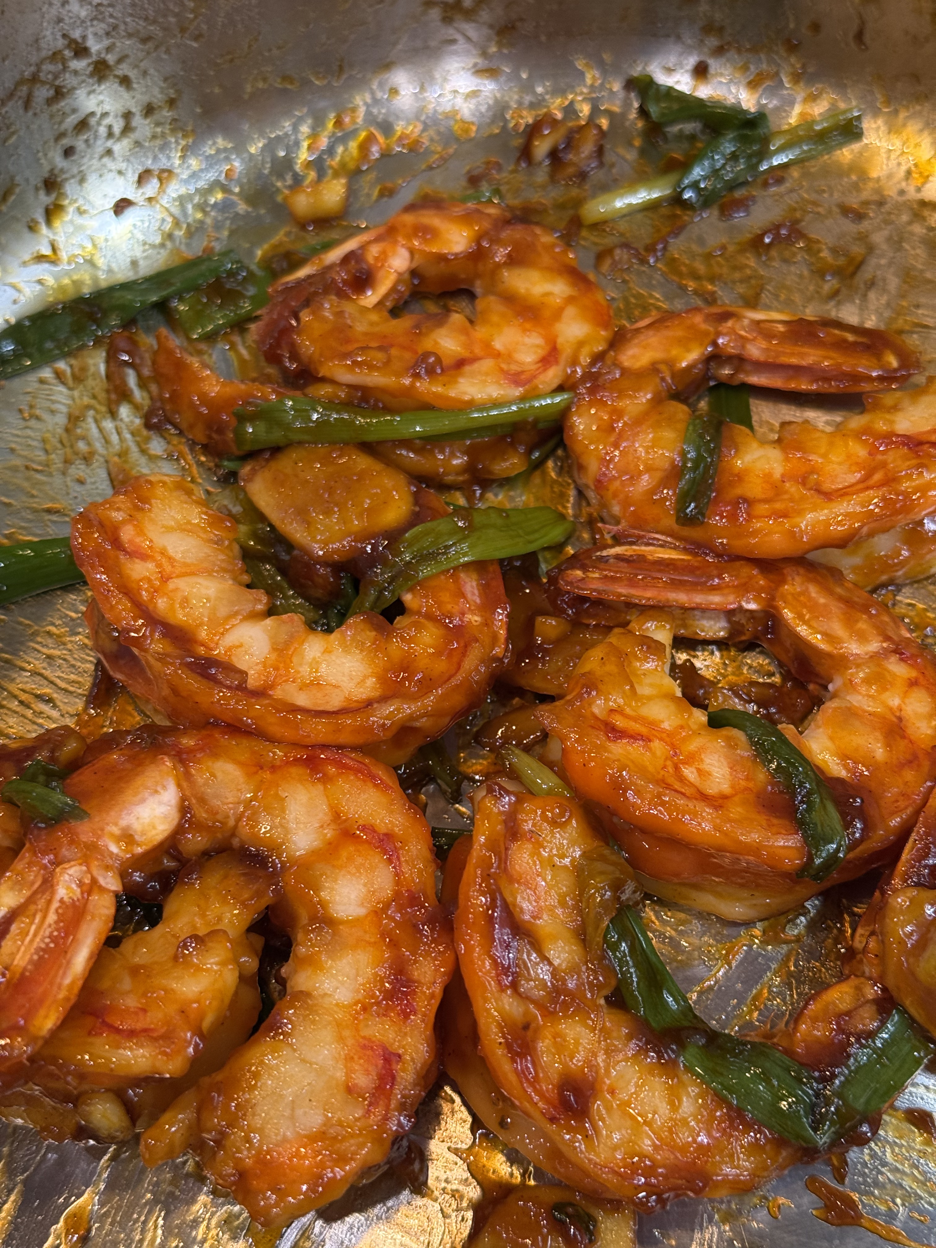 ketchup shrimp stir-fry