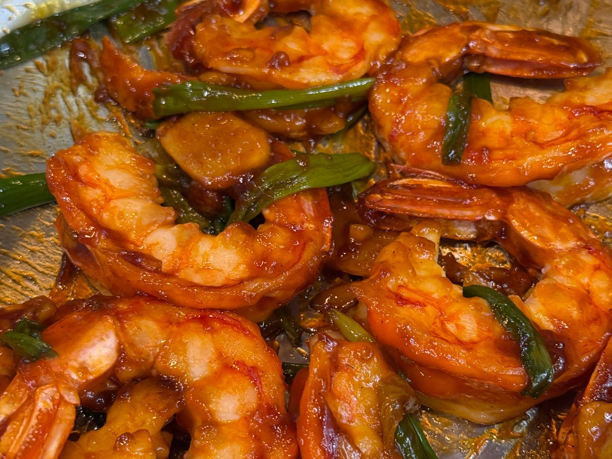 ketchup shrimp stir-fry