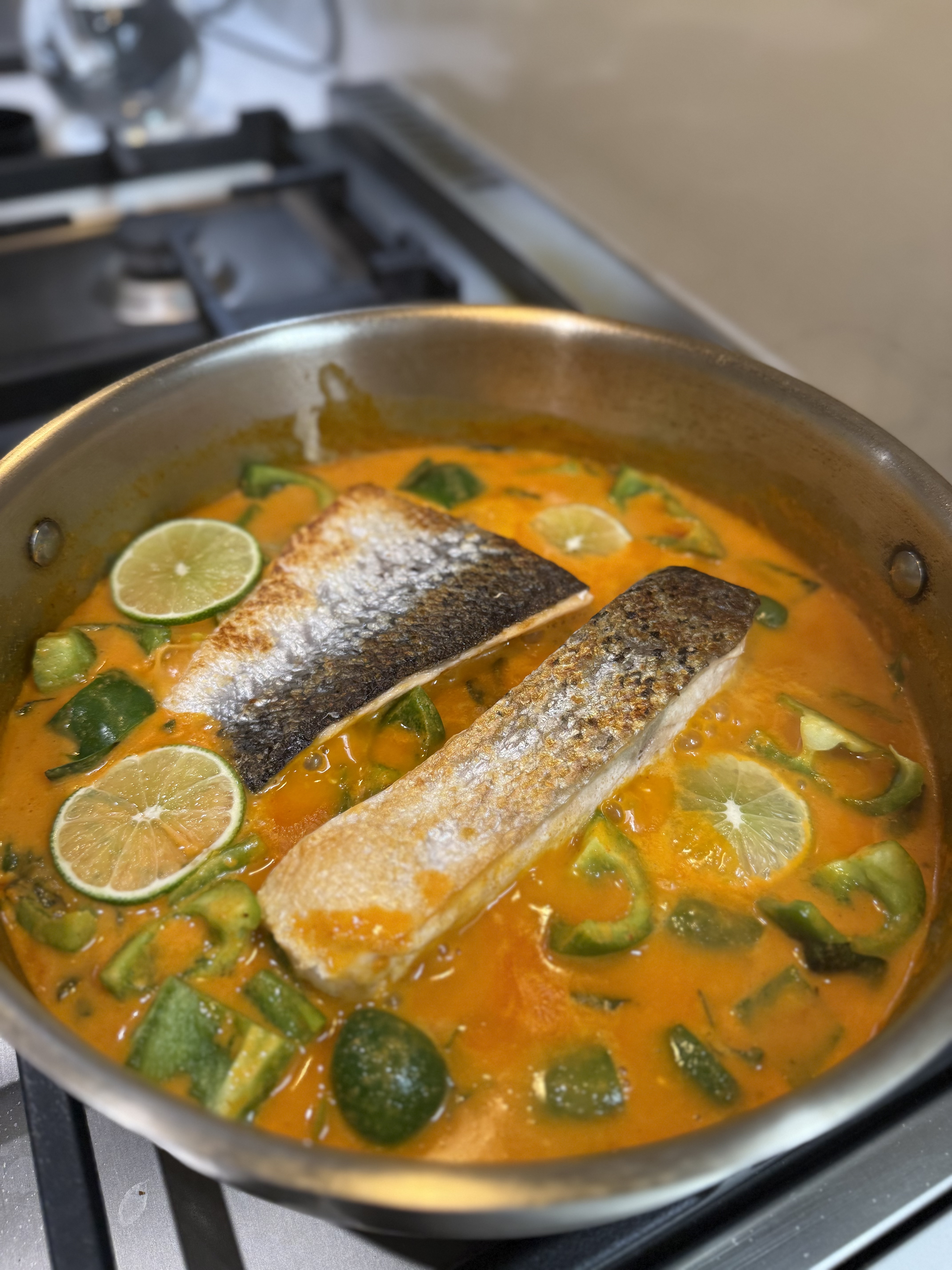 salmon coconut curry