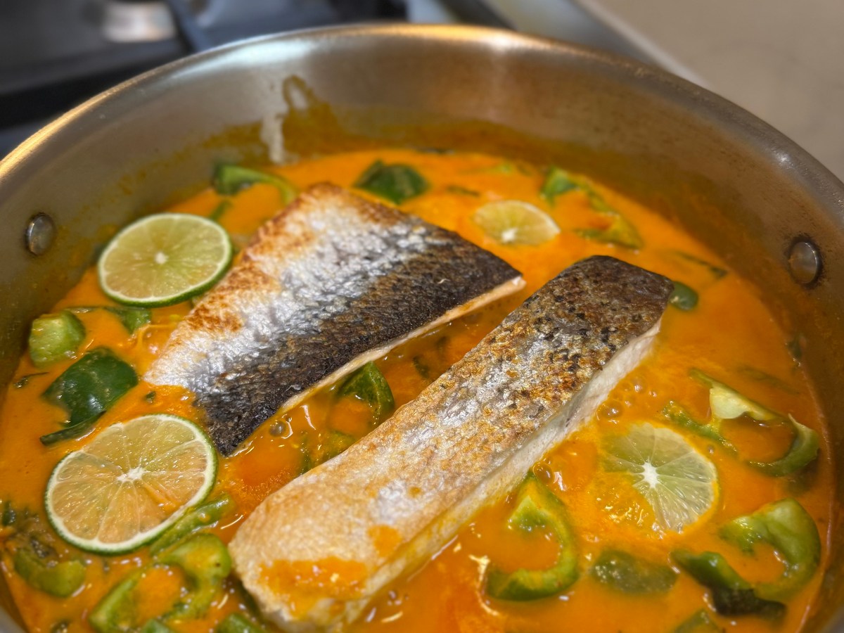 salmon coconut curry
